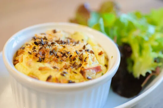 jambon purée en soufflé sans lait