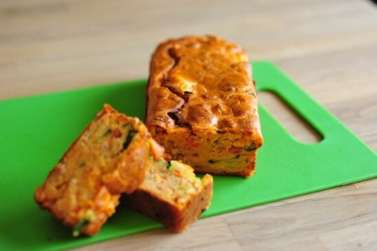 cake courgettes tomates sans lait sans lactose