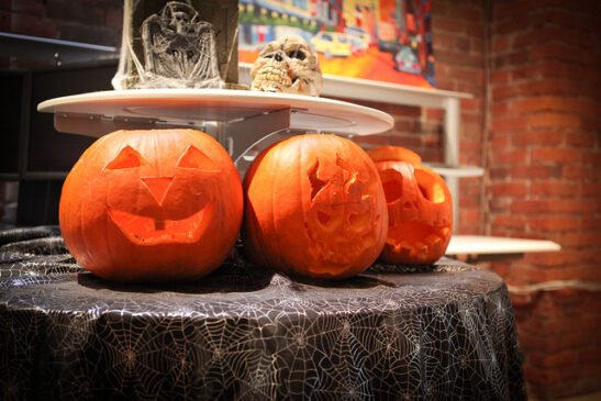 les citrouilles d'halloween