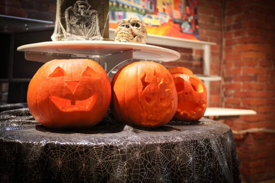 les citrouilles d'halloween