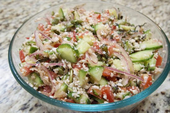 Du taboulé de choux fleur mixé pour remplacer la semoule